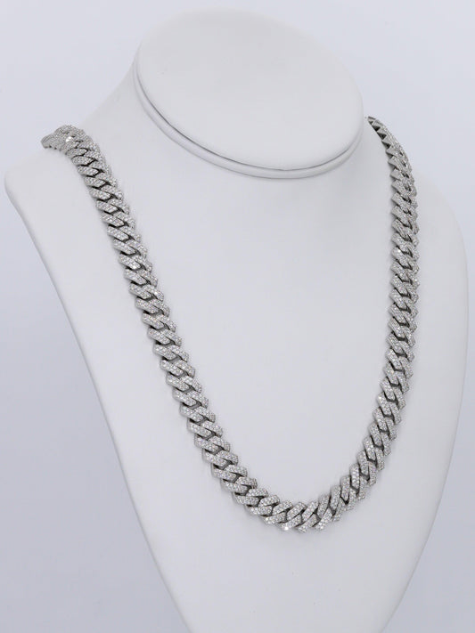 2 Row VVS Moissanite Diamond 10MM Cuban