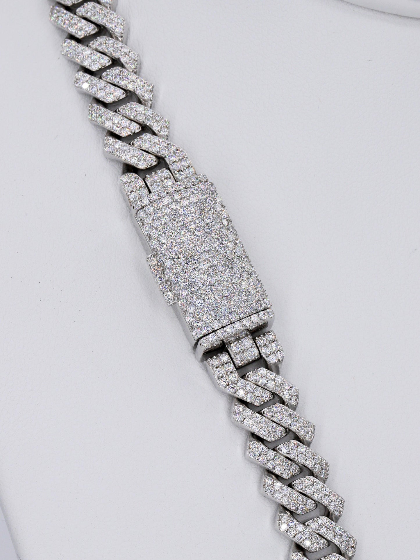 2 Row VVS Moissanite Diamond 10MM Cuban