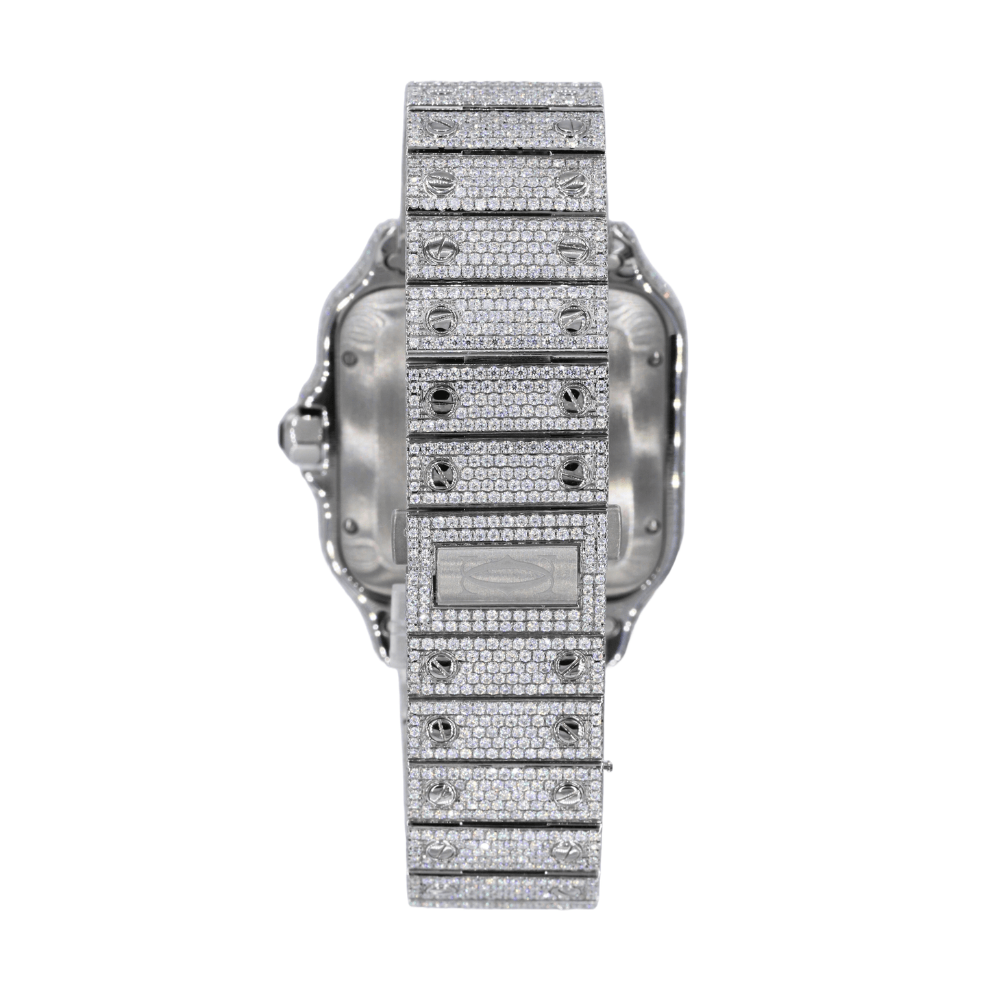 CS TWO TONE 41MM MOISSANITE DIAMOND WATCH 20CT
