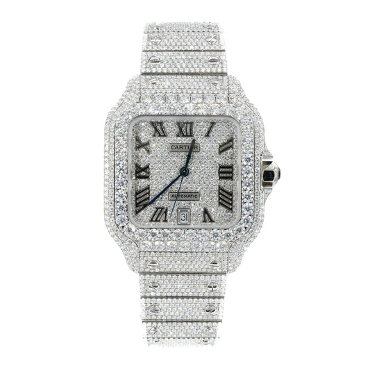 CS 41MM MOISSANITE DIAMOND WATCH 20CT